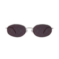 Louis Vuitton Women Oval Frame Platinum Silver Sunglasses