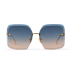 Louis Vuitton Women Square Frame Rich Gold Sunglasses