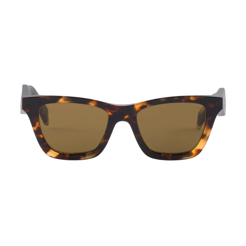Prada Women Square Frame Brown Sunglasses