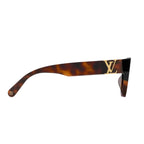 Louis Vuitton Women Cat Eye Frame Brown Tortoise Sunglasses