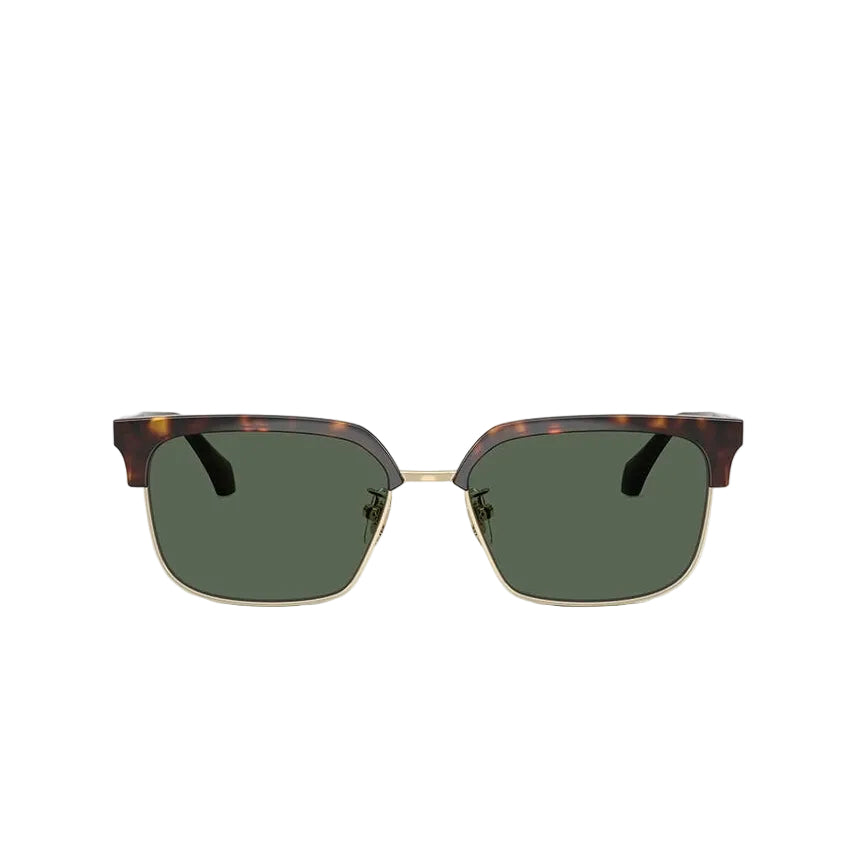 Versace Men Sqaure Frame Dark Havana Sunglasses