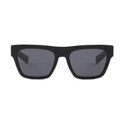 Prada Men Square Frame Shiny Matte Black Sunglasses