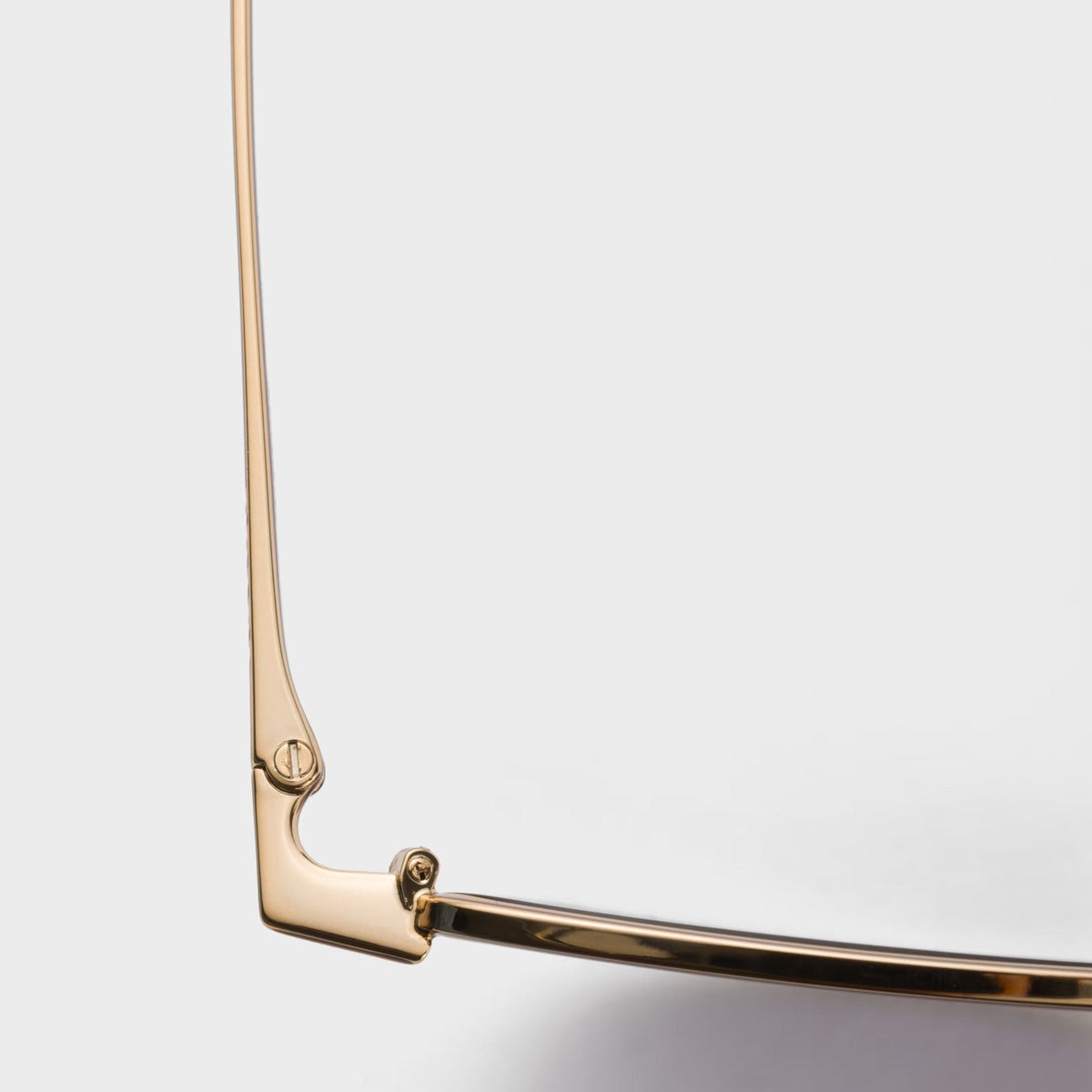 Prada Men Rectangular Frame Brass Sunglasses