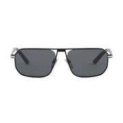 Prada Men Geometric Frame Opaque Black Sunglasses