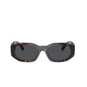 Versace Women Rectangular Frame Havana Sunglasses
