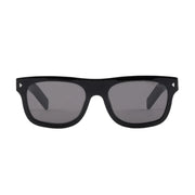 Prada Men Square Frame Smoky Black Sunglasses