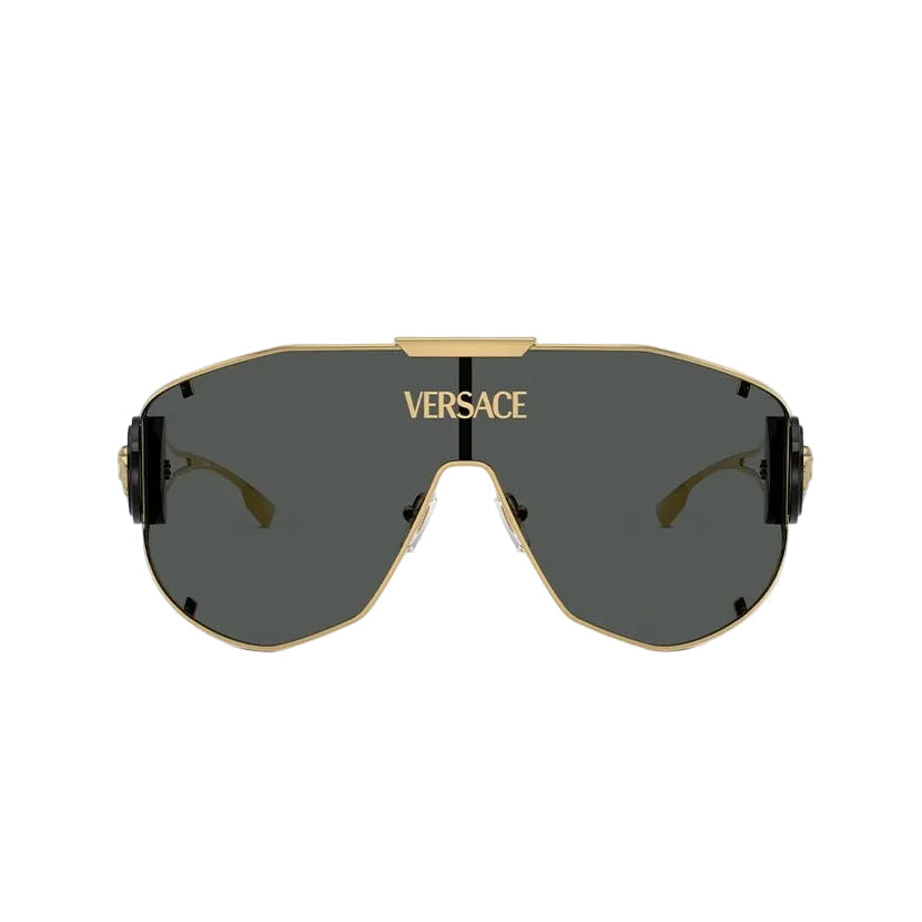 Versace Mask Frame Shiny Dusty Gold Sunglasses