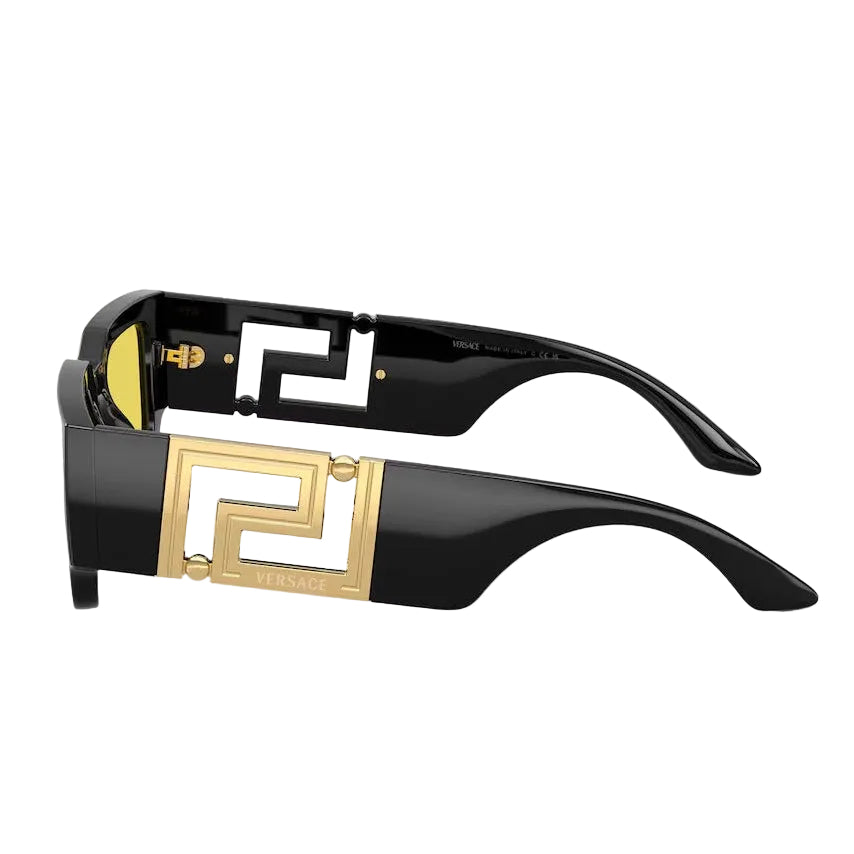Versace Geometric Frame Dusty Black Sunglasses