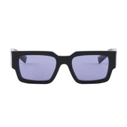Prada Men Sqaure Frame Shiny Deep Black Sunglasses