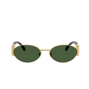 Versace Oval Frame Mettalic Gold Sunglasses