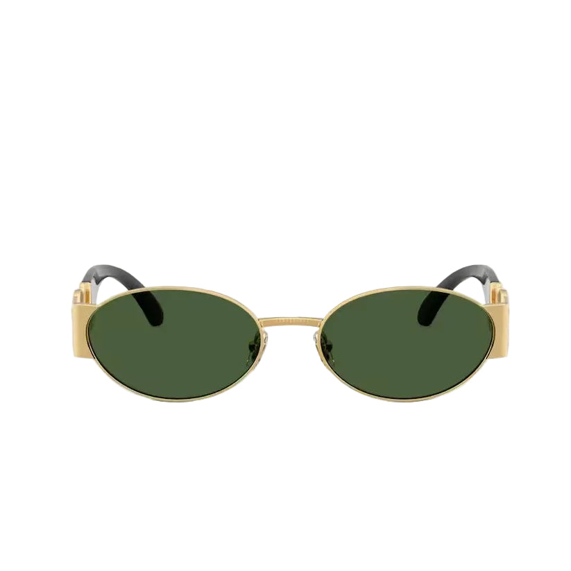 Versace Oval Frame Mettalic Gold Sunglasses