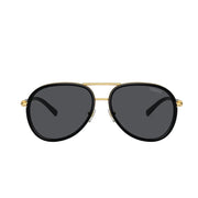 Versace Women Aviator Frame Black Sunglasses