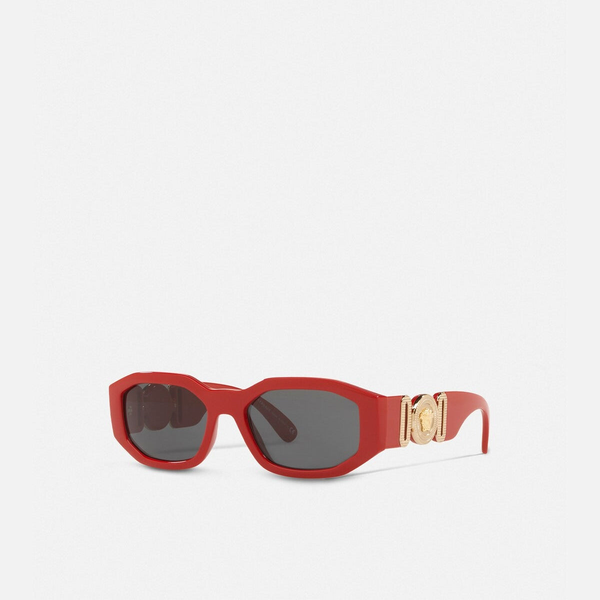 Versace Men Irragular Frame Red Sunglasses