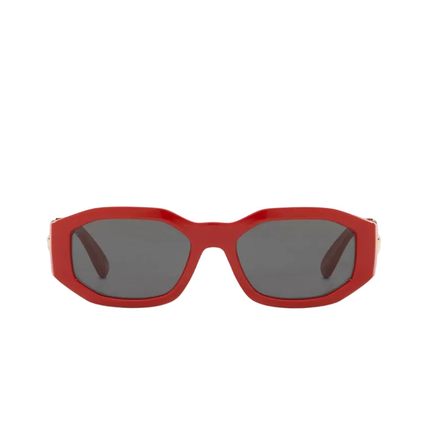 Versace Men Irragular Frame Red Sunglasses
