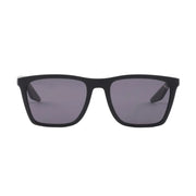 Prada Men Square Frame Shiny Opaque Black Sunglasses