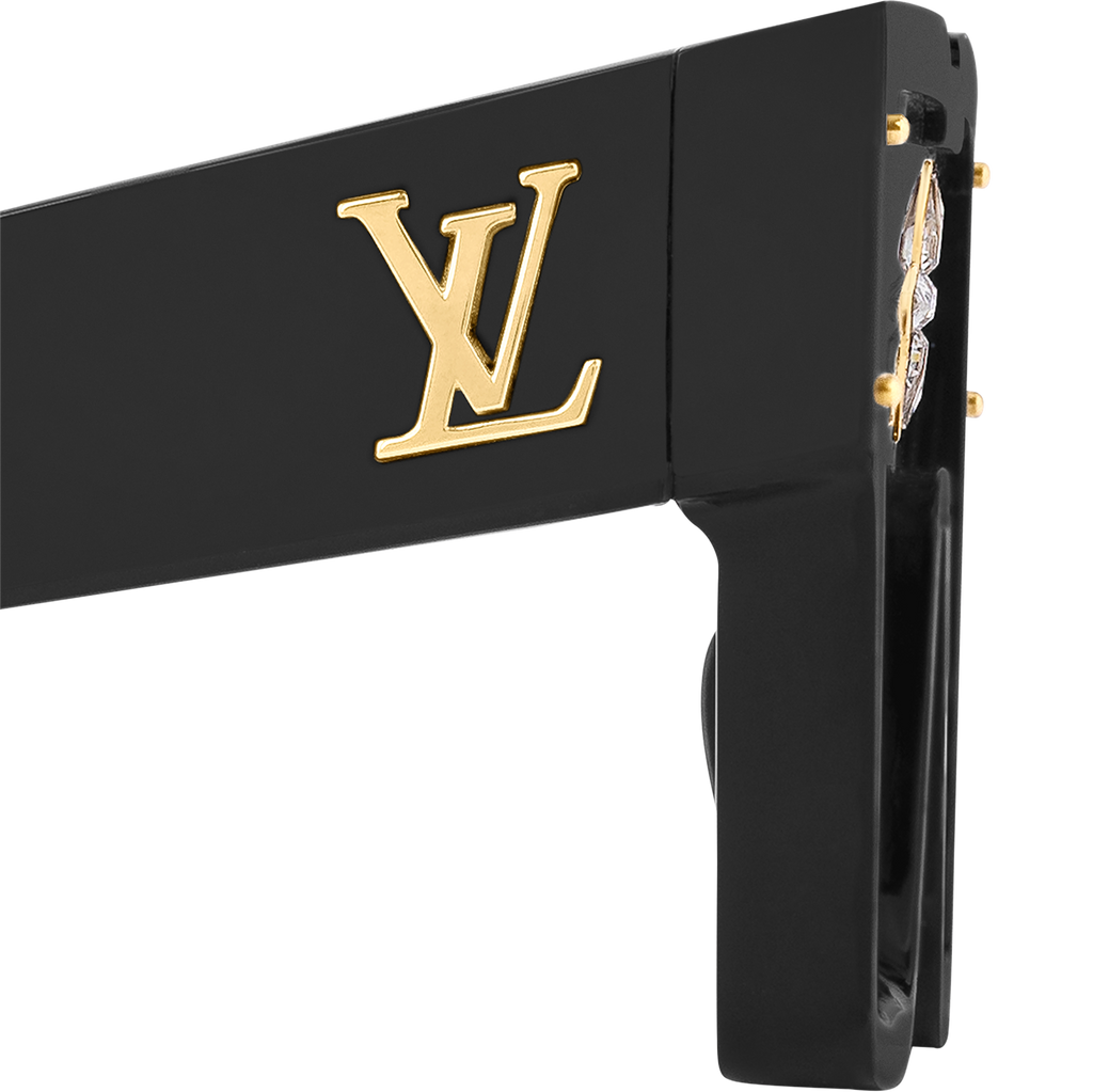 Louis Vuitton Men Mask Frame Soft Black Sunglasses