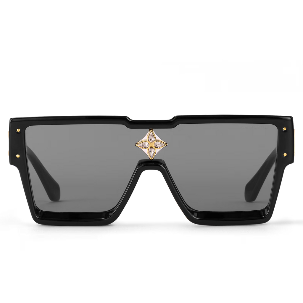 Louis Vuitton Men Mask Frame Soft Black Sunglasses