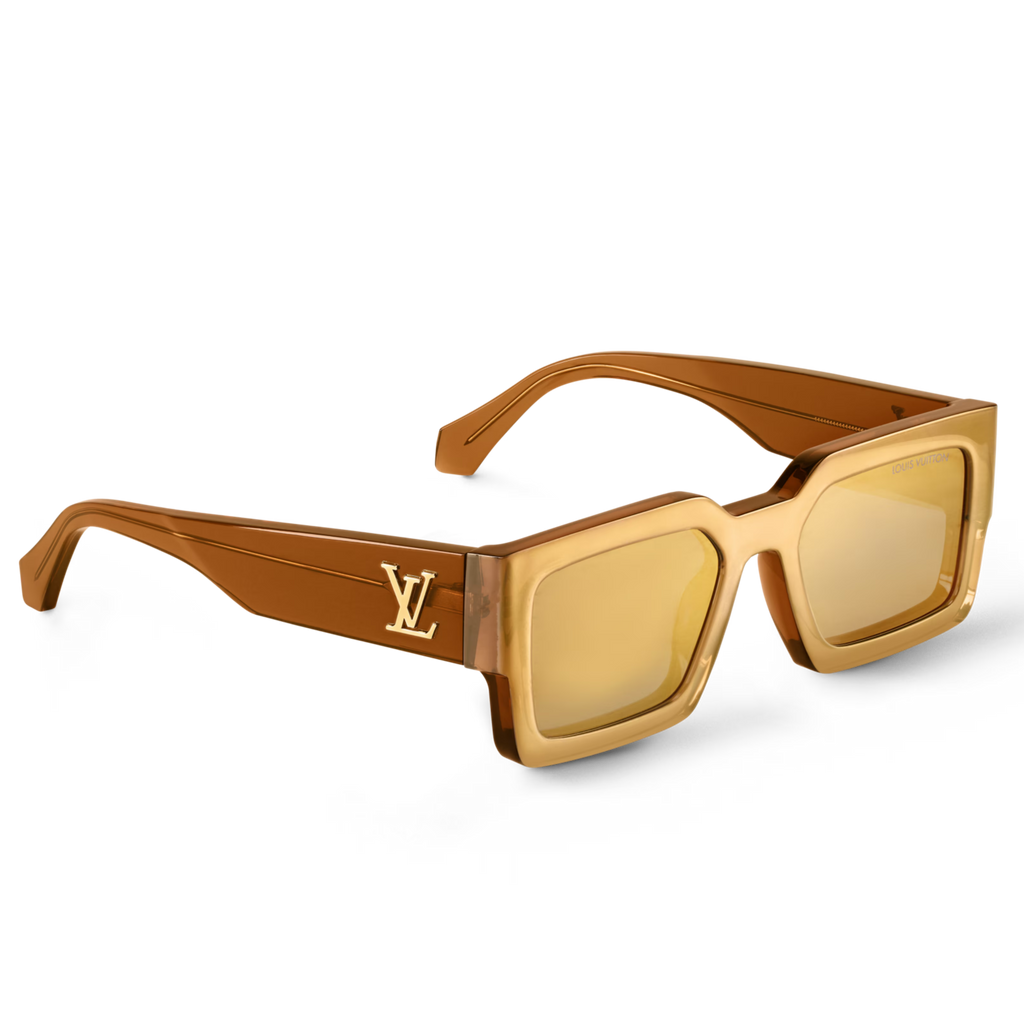 Louis Vuitton Men Square Frame Bronze Sunglasses