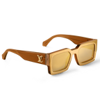 Louis Vuitton Men Square Frame Bronze Sunglasses