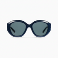 Gucci Women Geometric Frame Blue Sunglasses