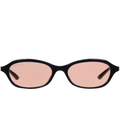 Gucci Women Oval Frame Smoky Black sunglasses