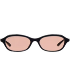 Gucci Women Oval Frame Smoky Black sunglasses