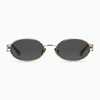 Gucci Women Round Frame Light Gold Sunglasses