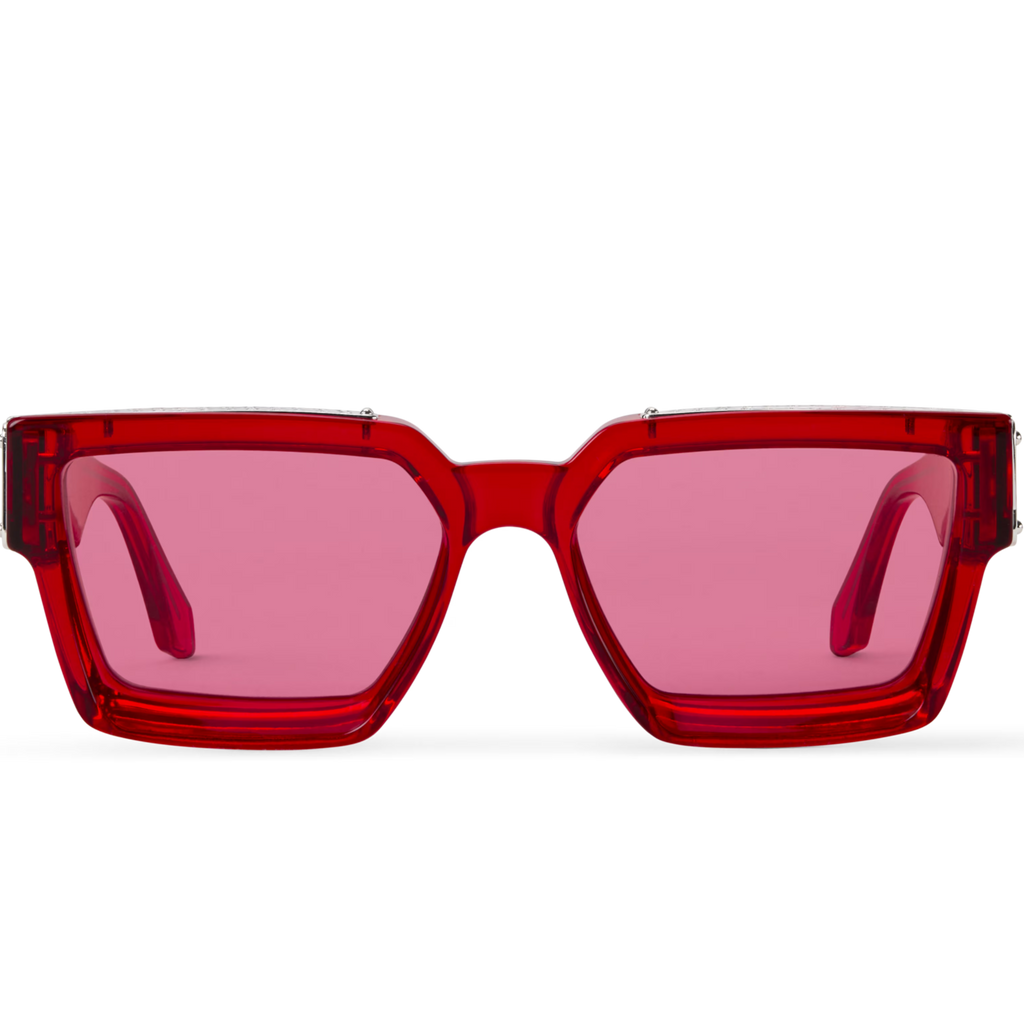 Louis Vuitton Men Square Frame Red Sunglasses