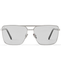 Louis Vuitton Men Square Frame Natural Silver Sunglasses
