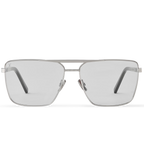Louis Vuitton Men Square Frame Natural Silver Sunglasses