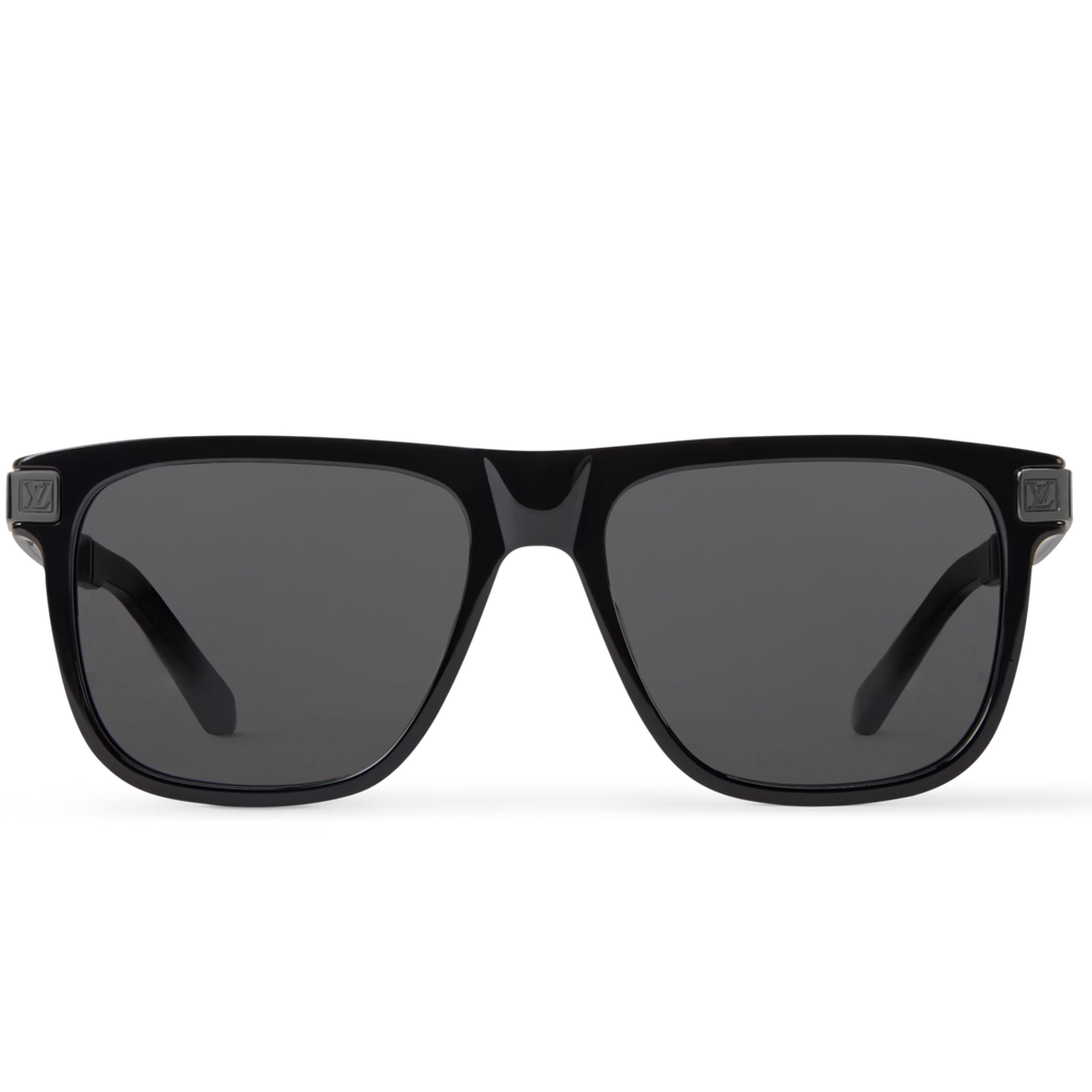 Louis Vuitton Men Square Frame Dusty Black Sunglasses