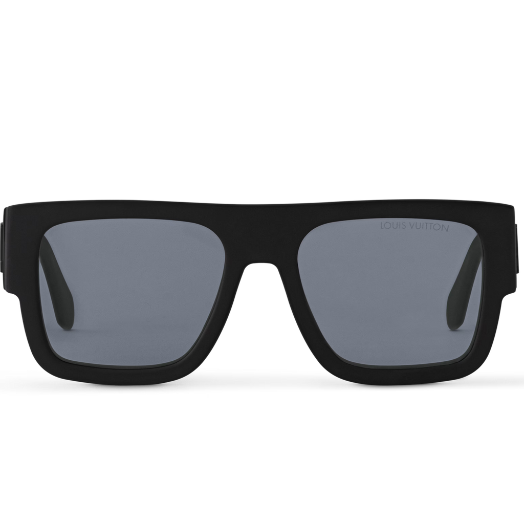 Louis Vuitton Men Square Frame Matt Black Sunglasses