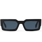 Louis Vuitton Men Square Frame Matt Shiny Black Sunglasses