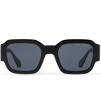 Louis Vuitton Men Round Square Frame Black Sunglasses