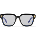 Louis Vuitton Men Square Frame Shiny Smoky Black Sunglasses