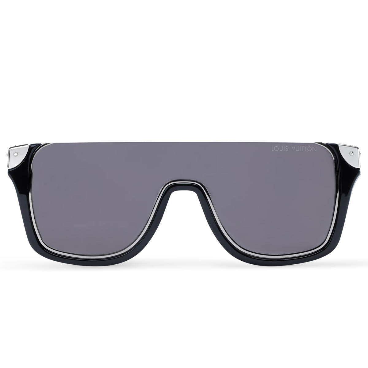 Louis Vuitton Men Mask Frame Dark Black Sunglasses