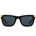 Louis Vuitton Men Square Frame Shiny Smoky Black Sunglasses