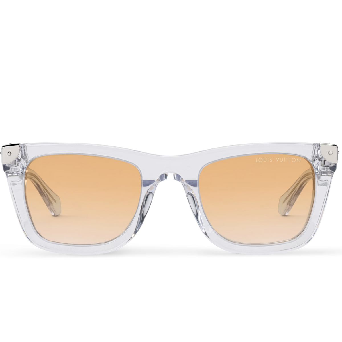 Louis Vuitton Men Square Frame Transparent Sunglasses