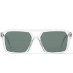 Louis Vuitton Men Pilot Square Frame Clear Sunglasses