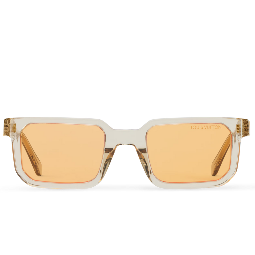 Louis Vuitton Men Square Frame Crystal Sunglasses