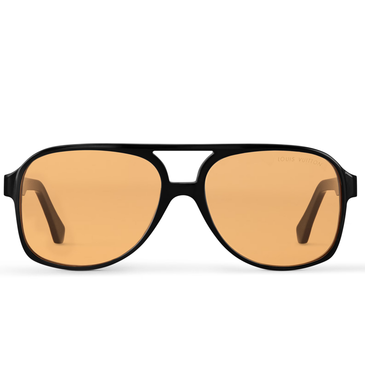Louis Vuitton Men Pilot Frame Black Sunglasses