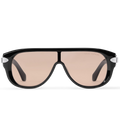 Louis Vuitton Men Mask Frame Shiny Black Sunglasses
