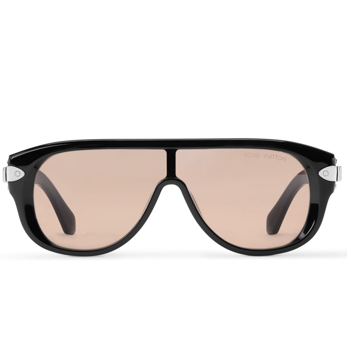 Louis Vuitton Men Mask Frame Shiny Black Sunglasses