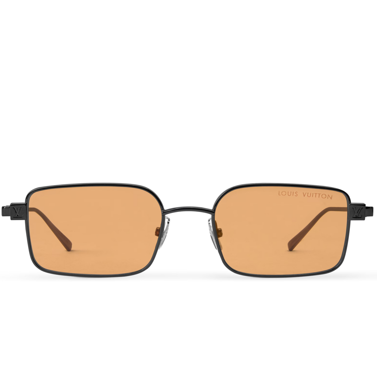 Louis Vuitton Men Square Frame Coal Black Sunglasses