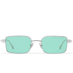 Louis Vuitton Men Square Frame Light Silver Sunglasses