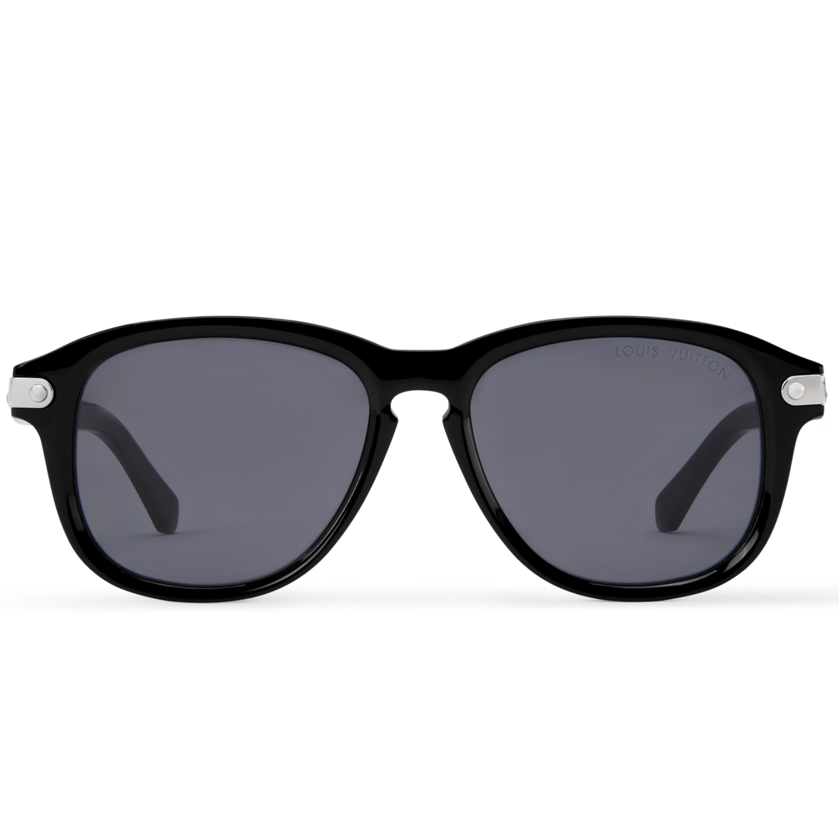 Louis Vuitton Men Aviator Frame Shiny Black Sunglasses
