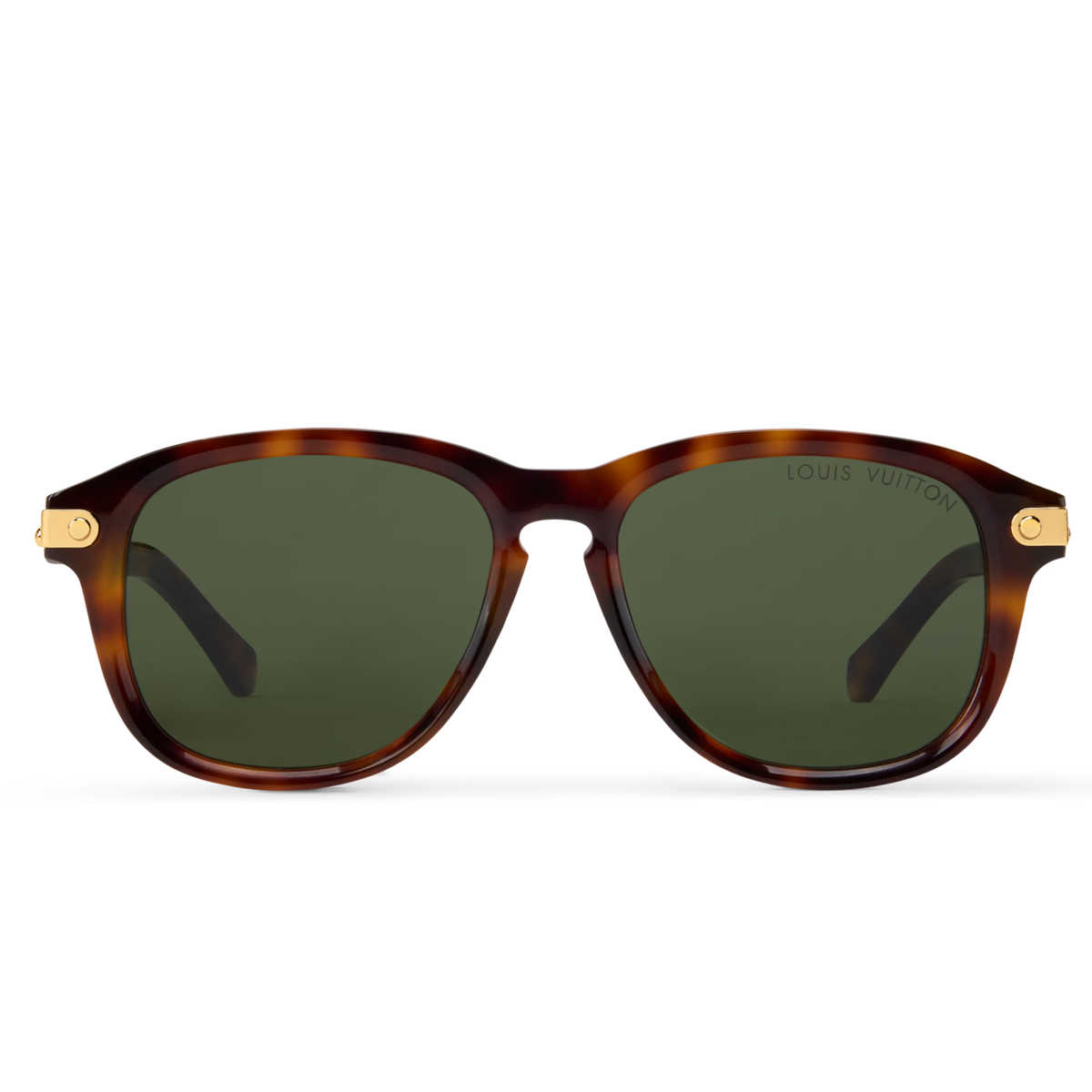 Louis Vuitton Men Aviator Frame Tortoise Sunglasses
