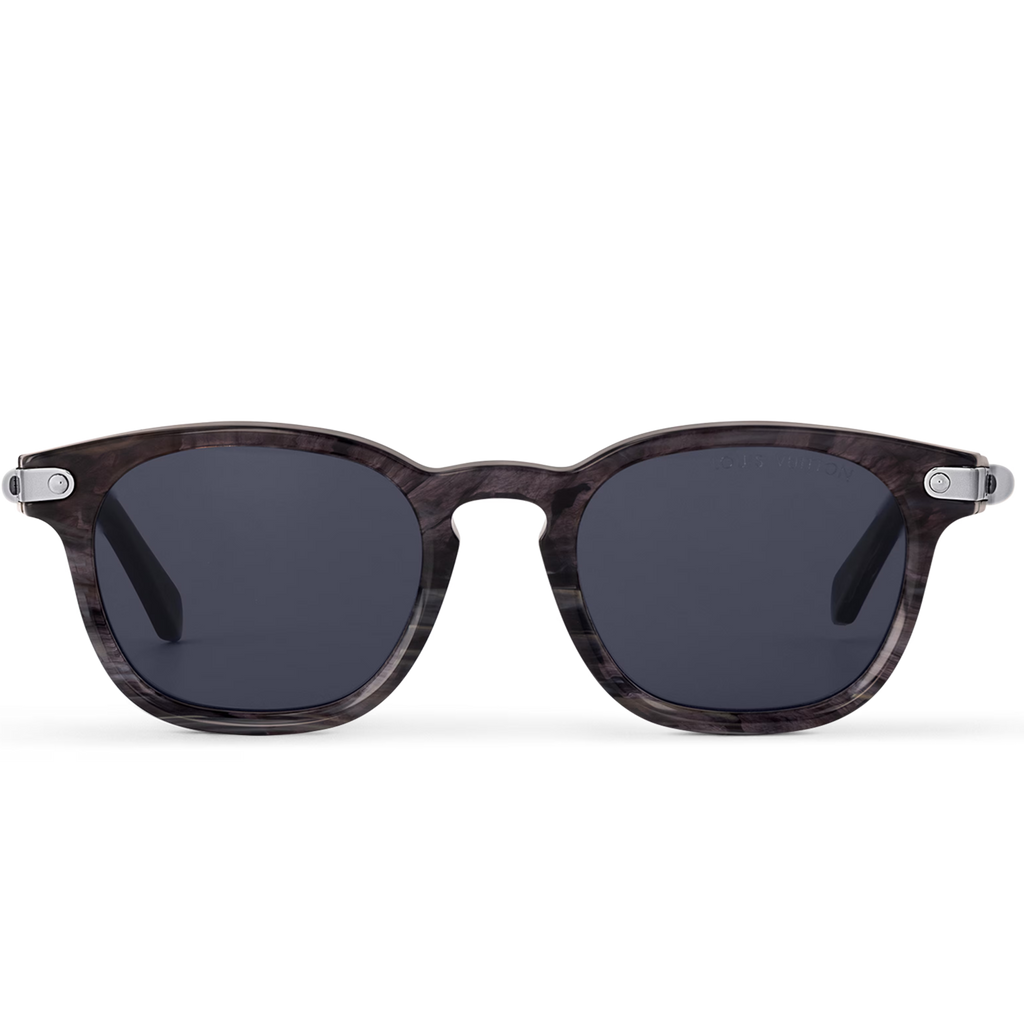 Louis Vuitton Men Aviator Frame Anthracite Marble Sunglasses