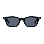 Gucci Men Oval Frame Polish Black Sunglasses