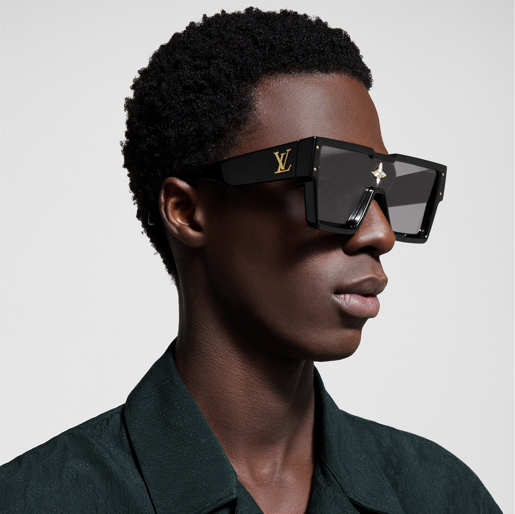 Louis Vuitton Men Mask Frame Soft Black Sunglasses